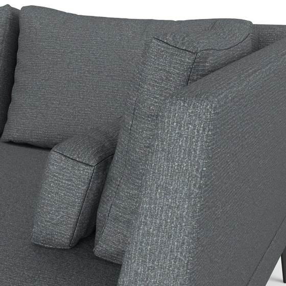 Photo of the fabric Grain Pewter swatch by Mokum. Use for Upholstery, Accessory, Top of Bed. Style of Plain, Texture