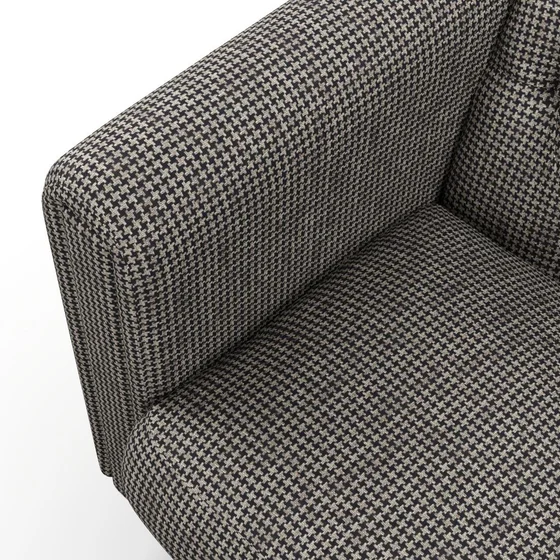 Photo of the fabric Heritage Carbon swatch by James Dunlop. Use for Upholstery, Accessory. Style of Traditional