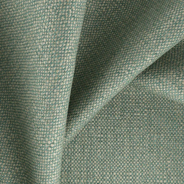 Photo of the fabric Gent Celadon swatch by Zepel FibreGuard. Use for Curtains, Upholstery, Accessory, Top of Bed. Style of Plain, Texture