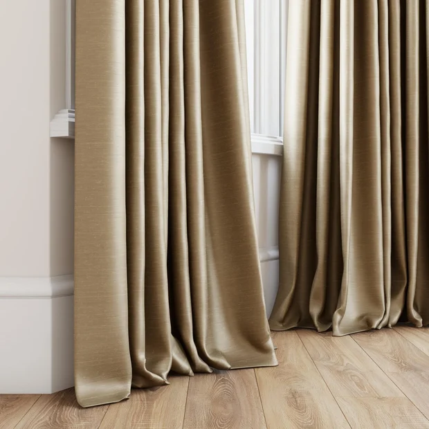 Photo of the fabric Luxe Kangaroo swatch by James Dunlop Essentials. Use for Curtains, Accessory, Top of Bed. Style of Plain, Texture