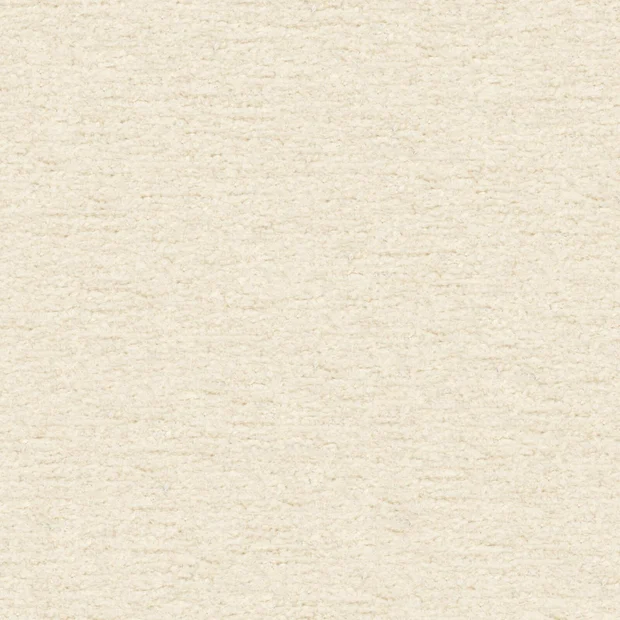 Photo of the fabric Snugly Ivory swatch by James Dunlop FibreGuard. Use for Upholstery, Accessory, Top of Bed. Style of Chenille, Plain