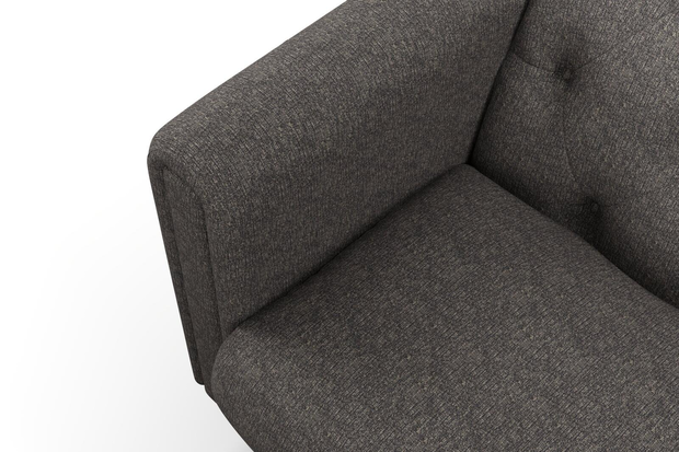 Photo of the fabric Omni Carbon swatch by James Dunlop FibreGuard. Use for Upholstery, Accessory, Top of Bed. Style of Plain, Texture