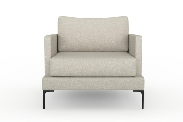 Photo of the fabric Grain Feather swatch by Mokum. Use for Upholstery, Accessory, Top of Bed. Style of Plain, Texture
