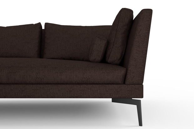 Photo of the fabric Pandanus Blackberry swatch by Mokum. Use for Upholstery. Style of Plain, Taffeta