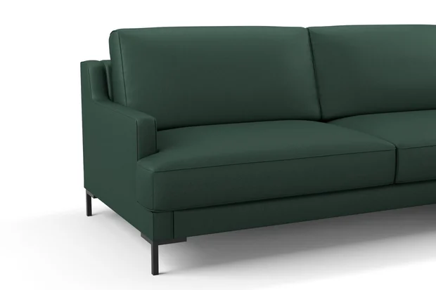 Photo of the fabric Como Juniper swatch by Mokum. Use for Upholstery, Accessory. Style of Plain, Texture