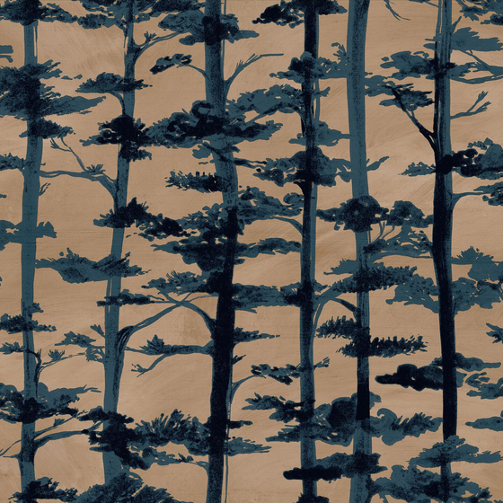 Photo of the fabric Ame Wp 7004 7004 0814 swatch by Casamance. Use for Wall Covering. Style of Floral And Botannical, Non-Woven Backed Vinyl