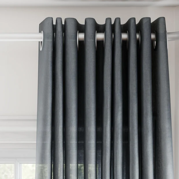 Photo of the fabric Linen Foundry swatch by James Dunlop. Use for Curtains, Accessory. Style of Plain, Texture