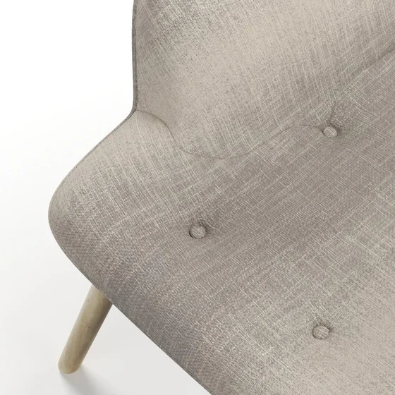 Photo of the fabric Maxime Zinc swatch by James Dunlop. Use for Upholstery, Accessory. Style of Stripe, Texture