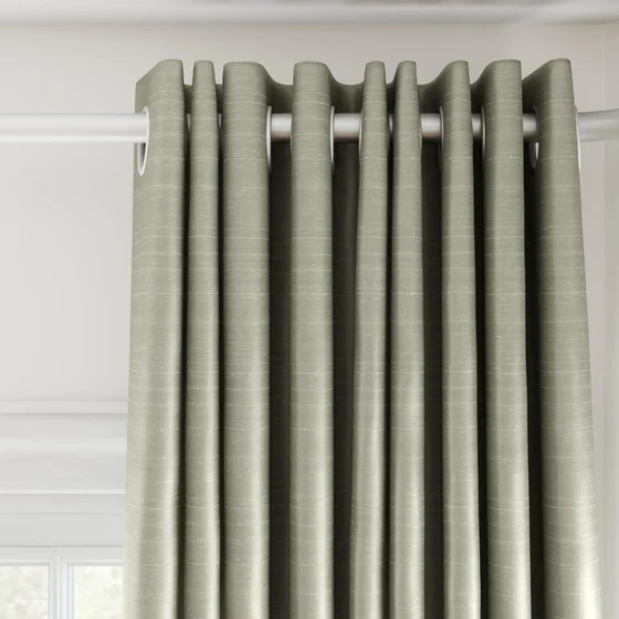 Photo of the fabric Luxe Linden swatch by James Dunlop Essentials. Use for Curtains, Accessory, Top of Bed. Style of Plain, Texture