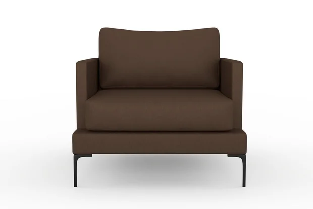 Photo of the fabric Eternal Nutmeg swatch by Mokum. Use for Curtains, Upholstery, Accessory. Style of Plain, Texture