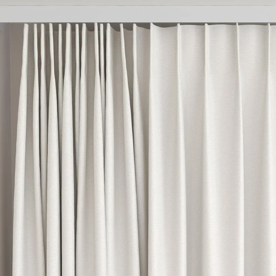 Photo of the fabric Trailblazer Ivory swatch by James Dunlop FibreGuard. Use for Curtains, Upholstery, Accessory, Top of Bed. Style of Texture, Traditional
