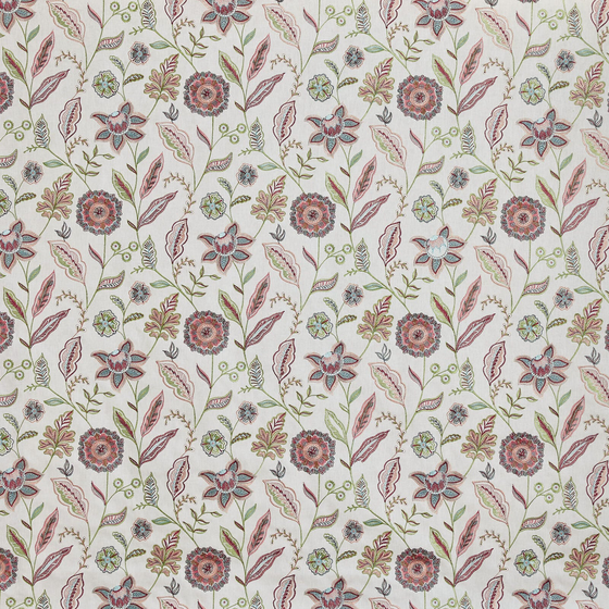 Photo of the fabric Amisha 4204 247 swatch by Prestigious. Use for Curtains, Accessory. Style of Floral And Botannical, Jacquard