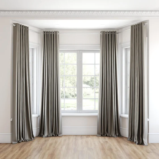 Photo of the fabric Stallion 2 UC Fossil swatch by James Dunlop Essentials. Use for Curtains, Accessory. Style of Plain, Texture