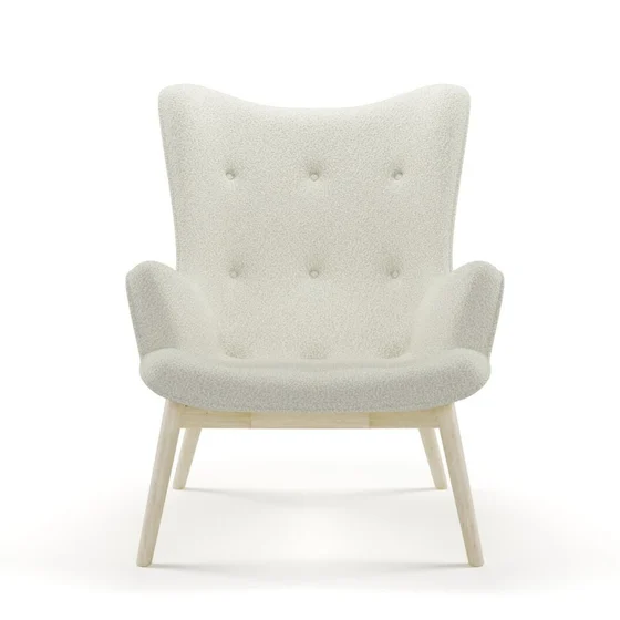Photo of the fabric Airlie Oyster swatch by James Dunlop. Use for Upholstery, Accessory. Style of Plain, Texture