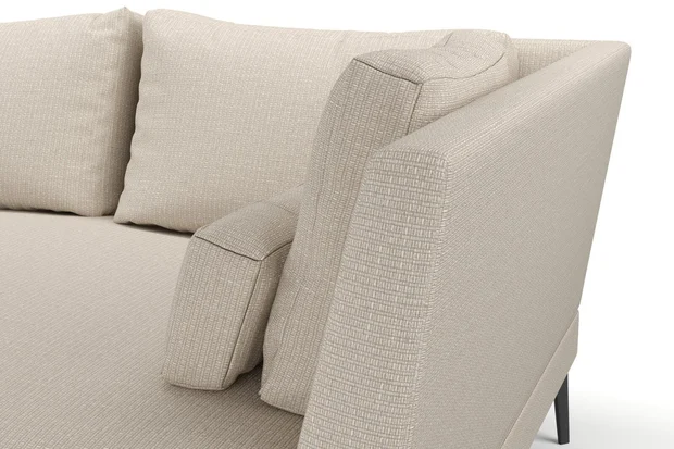 Photo of the fabric Souk Pebble swatch by Mokum. Use for Upholstery, Accessory. Style of Plain, Texture