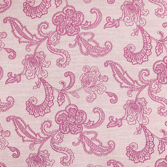 Photo of the fabric Shabby Petunia swatch by Zepel. Use for Curtains, Upholstery Light Duty, Accessory, Top of Bed. Style of Floral And Botannical, Jacquard