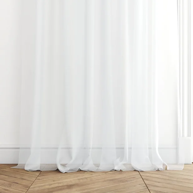 Photo of the fabric Mode FR Paper swatch by James Dunlop Essentials. Use for Sheer Curtains. Style of Plain, Sheer