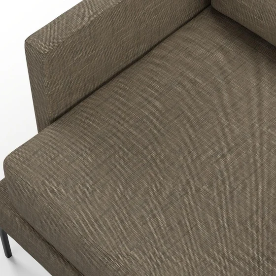 Photo of the fabric Ficus Taupe swatch by Mokum. Use for Upholstery, Accessory. Style of Plain, Texture
