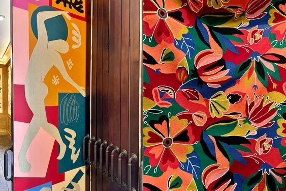 Textiles by De Gournay & S C Harris