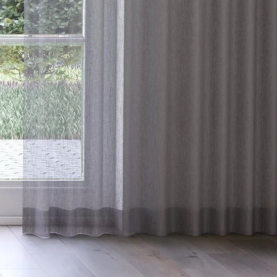 Photo of the fabric Sonata Carbon swatch by James Dunlop. Use for Curtains. Style of Plain, Texture