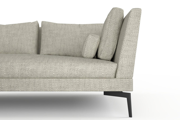 Photo of the fabric Strata Marble swatch by Mokum. Use for Upholstery, Accessory. Style of Plain, Texture