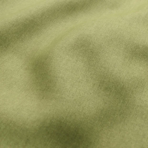 Photo of the fabric Deluxe Lime swatch by Zepel FibreGuard. Use for Upholstery, Accessory, Top of Bed. Style of Plain, Velvet