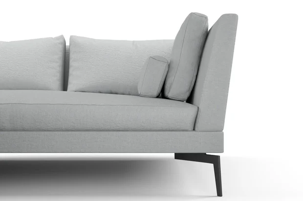 Photo of the fabric Obi Stonewash Cloud swatch by Mokum. Use for Curtains, Upholstery Light Duty, Accessory, Top of Bed. Style of Plain, Texture