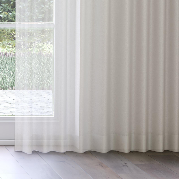 Photo of the fabric Foreshore Stone swatch by James Dunlop. Use for Sheer Curtains. Style of Plain, Sheer