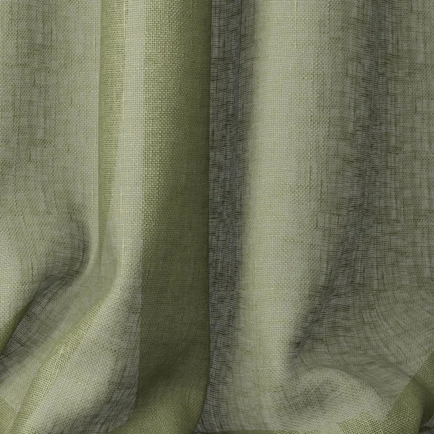 Photo of the fabric Kanso Stonewash Green Tea swatch by Mokum. Use for Sheer Curtains. Style of Plain, Sheer