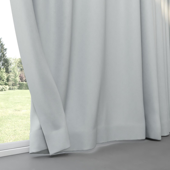 Photo of the fabric Satori Stonewash Duckegg Blue swatch by Mokum. Use for Curtains, Upholstery Light Duty, Accessory, Top of Bed. Style of Plain, Texture