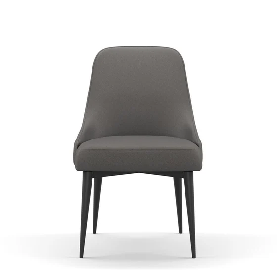 Photo of the fabric Noosa Charcoal swatch by James Dunlop. Use for Upholstery, Accessory. Style of Plain, Texture