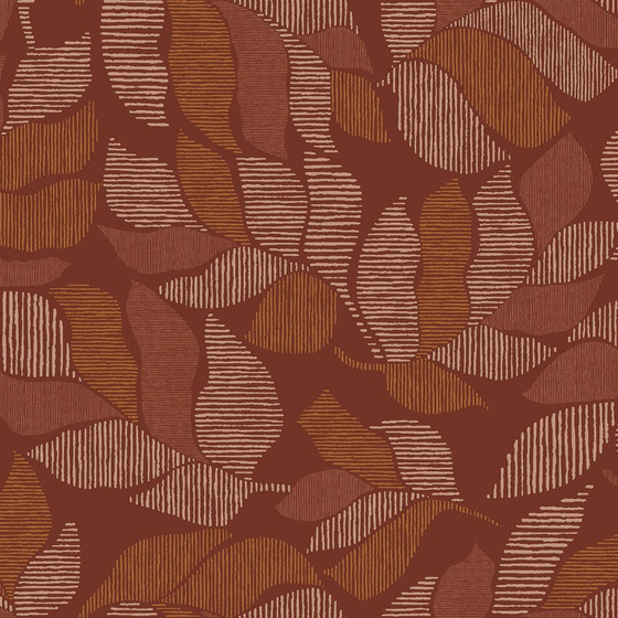 Photo of the fabric Lontara Wp 7691 7691 1222 swatch by Casamance. Use for Wall Covering. Style of Floral And Botannical, Uncoated Non-Woven