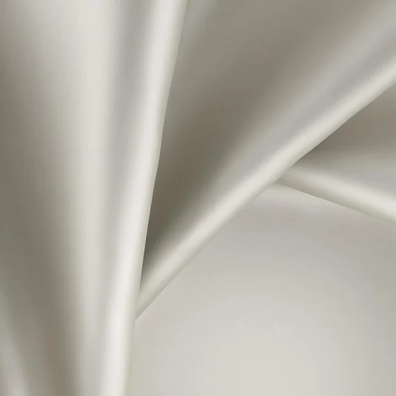 Photo of the fabric Moonbeam Angora swatch by Zepel. Use for Curtains, Upholstery, Accessory, Top of Bed. Style of Plain, Taffeta