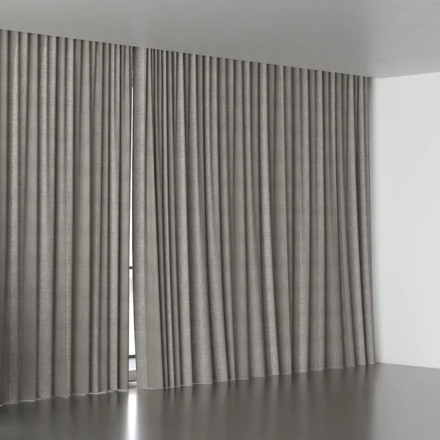Photo of the fabric Zanella Night swatch by James Dunlop Essentials. Use for Sheer Curtains. Style of Sheer, Stripe