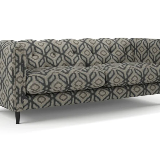Photo of the fabric Enhance Ink swatch by James Dunlop. Use for Upholstery, Accessory. Style of Geometric, Print