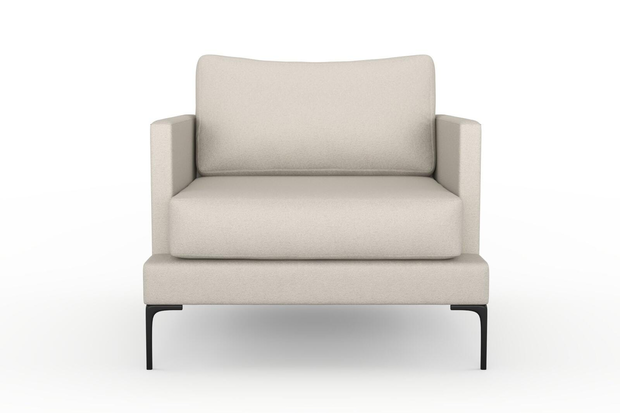Photo of the fabric Epitome Eggshell swatch by Mokum. Use for Upholstery, Accessory. Style of Plain, Taffeta