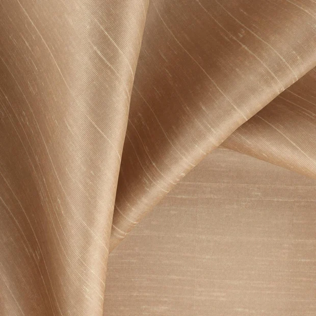 Photo of the fabric Silky Peach swatch by Zepel. Use for Curtains, Accessory, Top of Bed. Style of Plain, Texture
