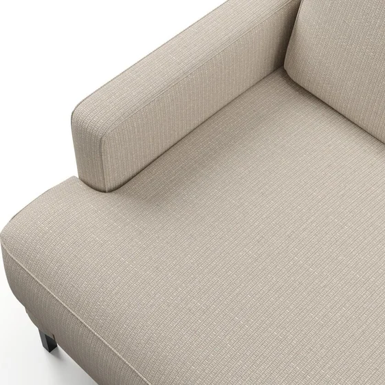 Photo of the fabric Souk Pebble swatch by Mokum. Use for Upholstery, Accessory. Style of Plain, Texture