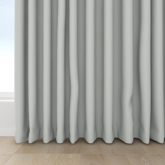 Photo of the fabric Satori Stonewash Silver Birch swatch by Mokum. Use for Curtains, Upholstery Light Duty, Accessory, Top of Bed. Style of Plain, Texture