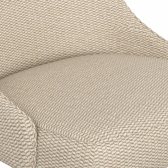 Photo of the fabric Alluvial Nougat swatch by James Dunlop. Use for Upholstery, Accessory, Top of Bed. Style of Geometric, Texture