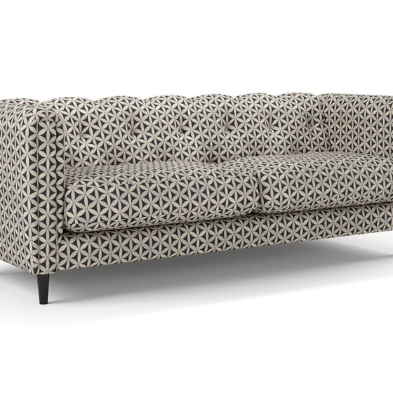 Photo of the fabric Tapa Newsprint swatch by James Dunlop. Use for Upholstery, Accessory. Style of Geometric