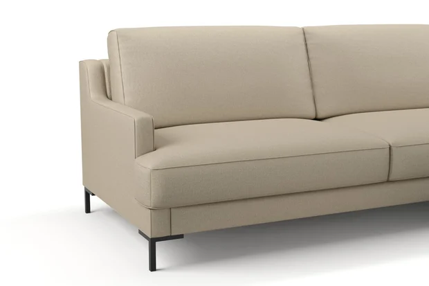 Photo of the fabric Eternal Linen swatch by Mokum. Use for Curtains, Upholstery, Accessory. Style of Plain, Texture