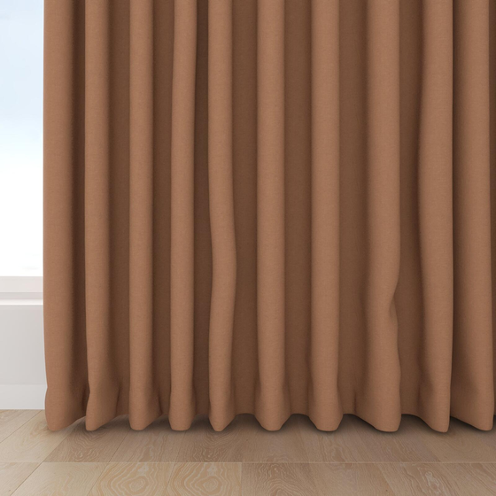 Photo of the fabric Satori Stonewash Burnt Orange swatch by Mokum. Use for Curtains, Upholstery Light Duty, Accessory, Top of Bed. Style of Plain, Texture