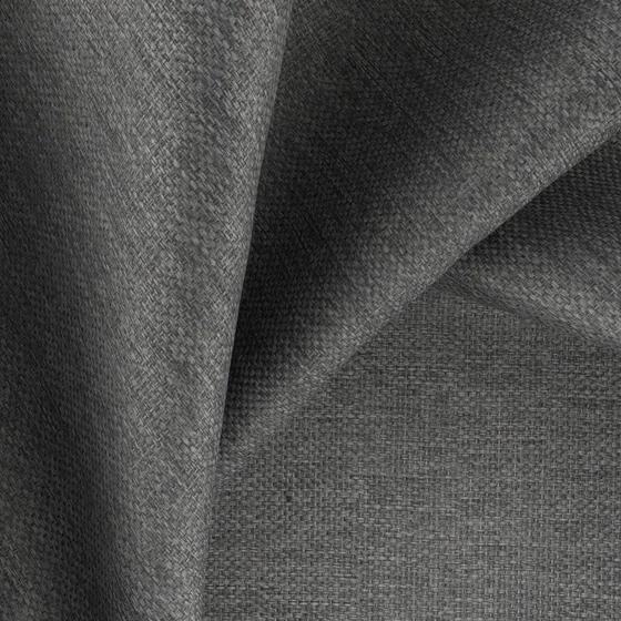 Photo of the fabric Duede Charcoal swatch by Zepel. Use for Curtains, Accessory, Top of Bed. Style of Dim Out, Plain