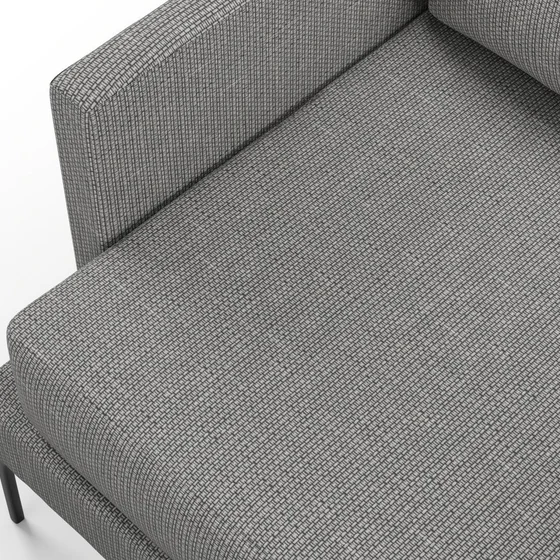 Photo of the fabric Souk Granite swatch by Mokum. Use for Upholstery, Accessory. Style of Plain, Texture