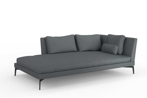 Photo of the fabric Grain Pewter swatch by Mokum. Use for Upholstery, Accessory, Top of Bed. Style of Plain, Texture
