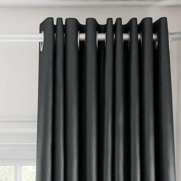 Photo of the fabric Stallion 2 UC Forged swatch by James Dunlop Essentials. Use for Curtains, Accessory. Style of Plain, Texture