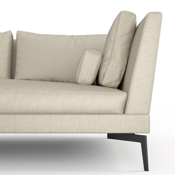 Photo of the fabric Pandanus Sand swatch by Mokum. Use for Upholstery. Style of Plain, Taffeta