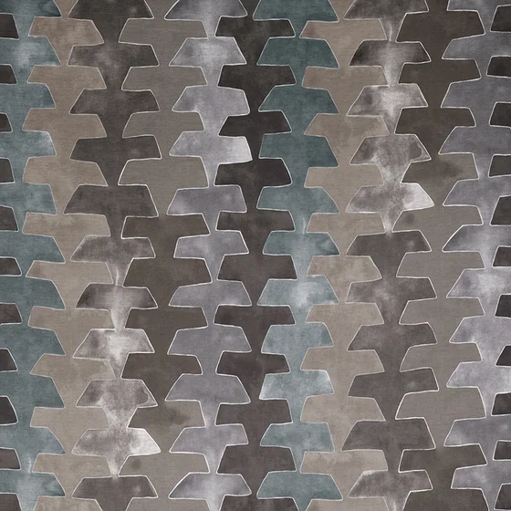 Photo of the fabric Fumarole Z622 01 swatch by Zinc. Use for Curtains, Upholstery, Accessory. Style of Abstract