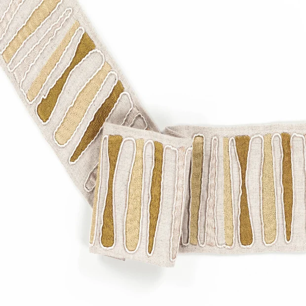 Photo of the fabric Abstract Border T106 03 swatch by Villa Nova. Use for Trim
